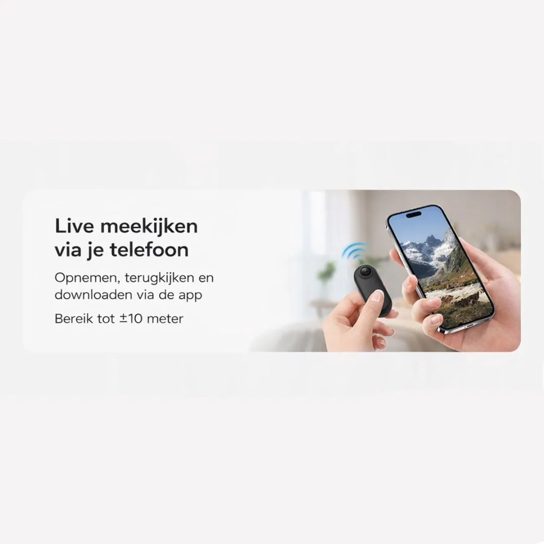 NÖRDIC Mini Bodycam 4K WiFi - Actioncam - Zwart