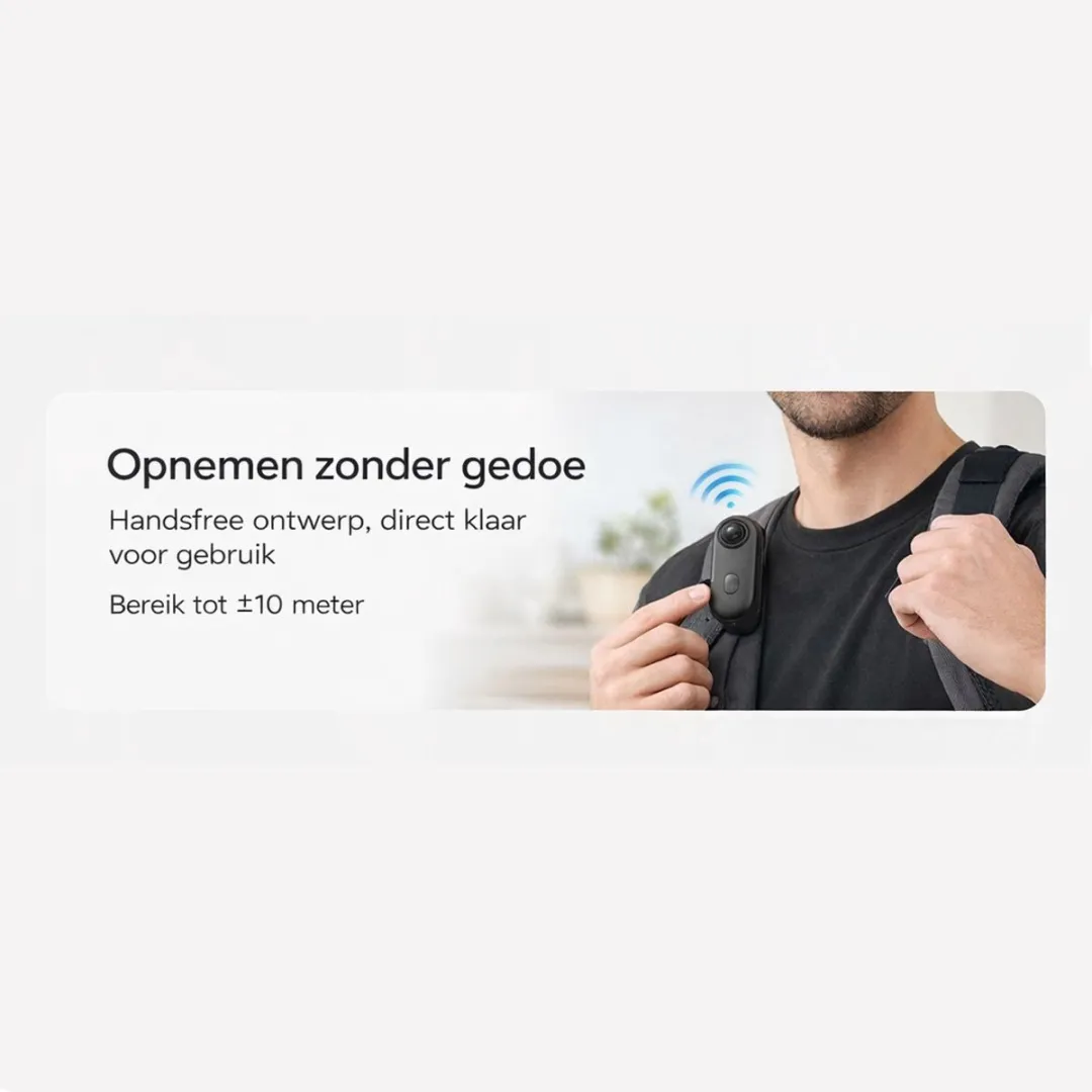 NÖRDIC Mini Bodycam 4K WiFi - Actioncam - Zwart