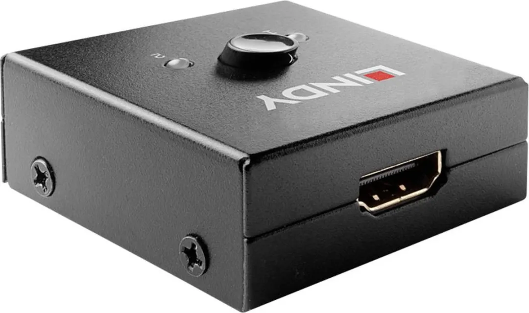 Lindy 38336 HDMI 18G Bidirectionele Switch 2 Poorten - Zwart