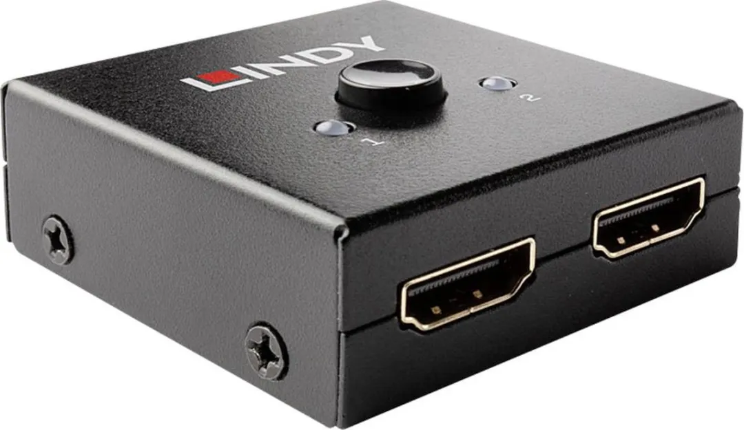 Lindy 38336 HDMI 18G Bidirectionele Switch 2 Poorten - Zwart