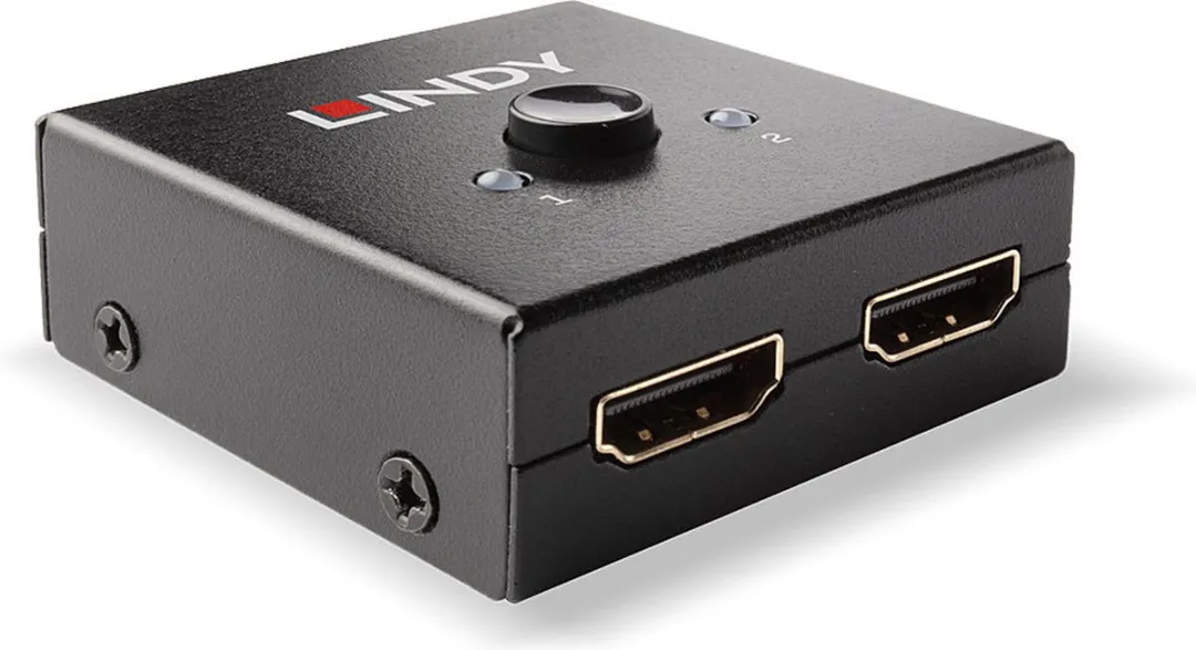 Lindy 38336 HDMI 18G Bidirectionele Switch 2 Poorten - Zwart