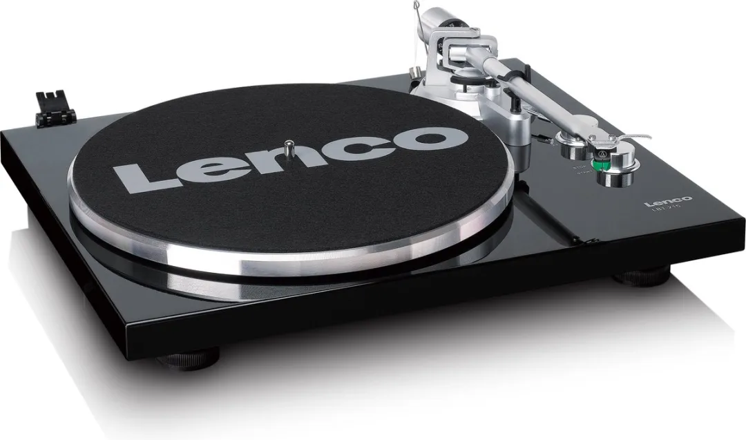 Lenco Platenspeler met Bluetooth - Metalen draaiplateau toonarm en contragewicht - Lenco Expertise lijn - LBT-215BK - Piano Black
