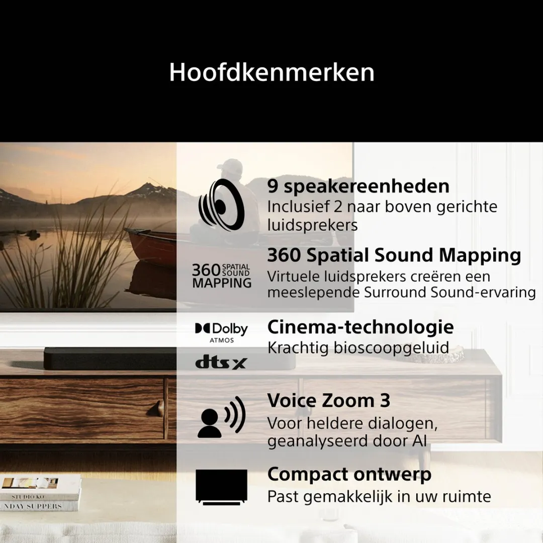 Sony BRAVIA Theatre Bar 7 HTA7100.CEL Soundbar - Zwart