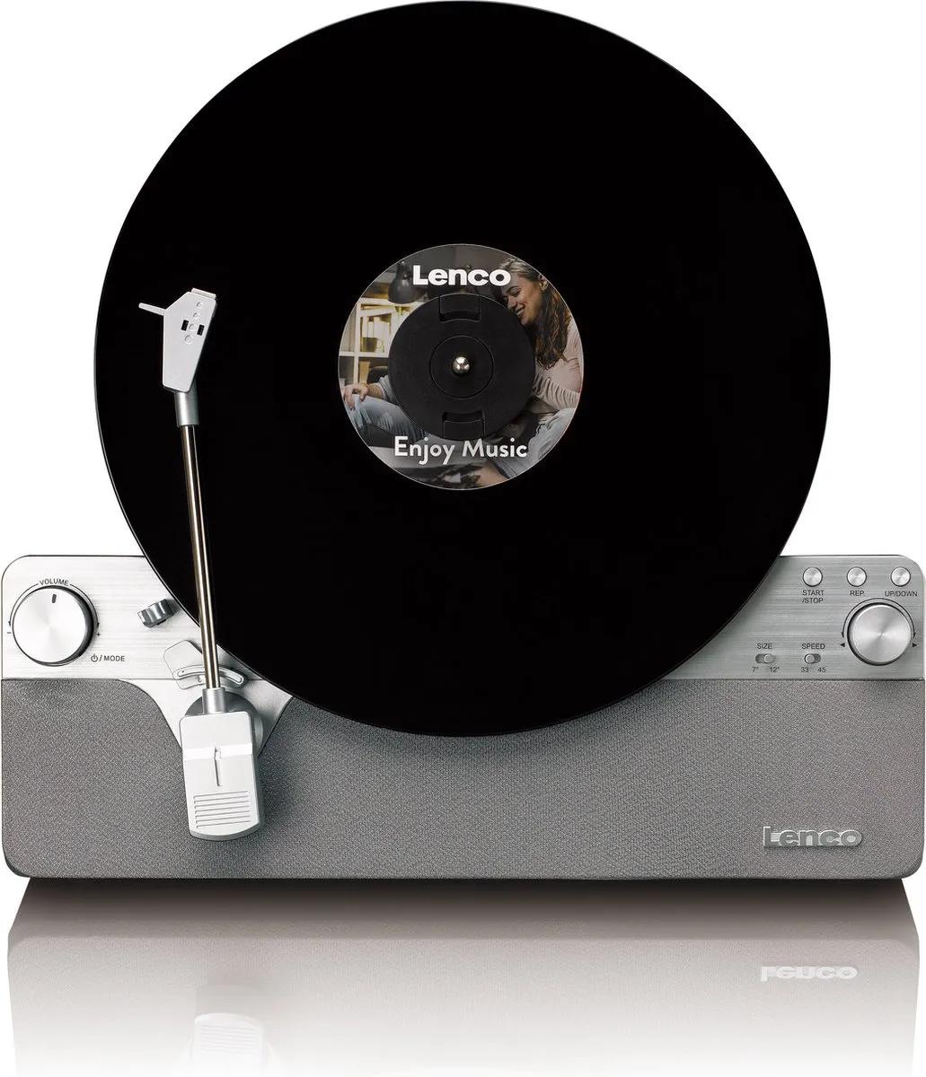 Lenco LSA-071SI Verticale Platenspeler - Grijs