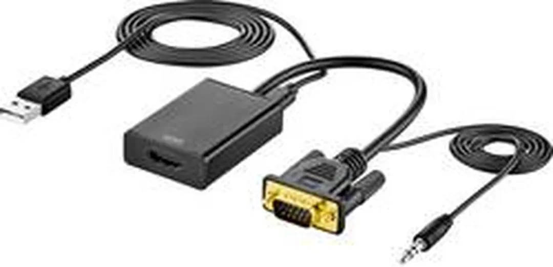 SpeaKa Professional AV Adapter [VGA, Jackplug - HDMI] 1920 x 1080 Pixel SP-VK/HD