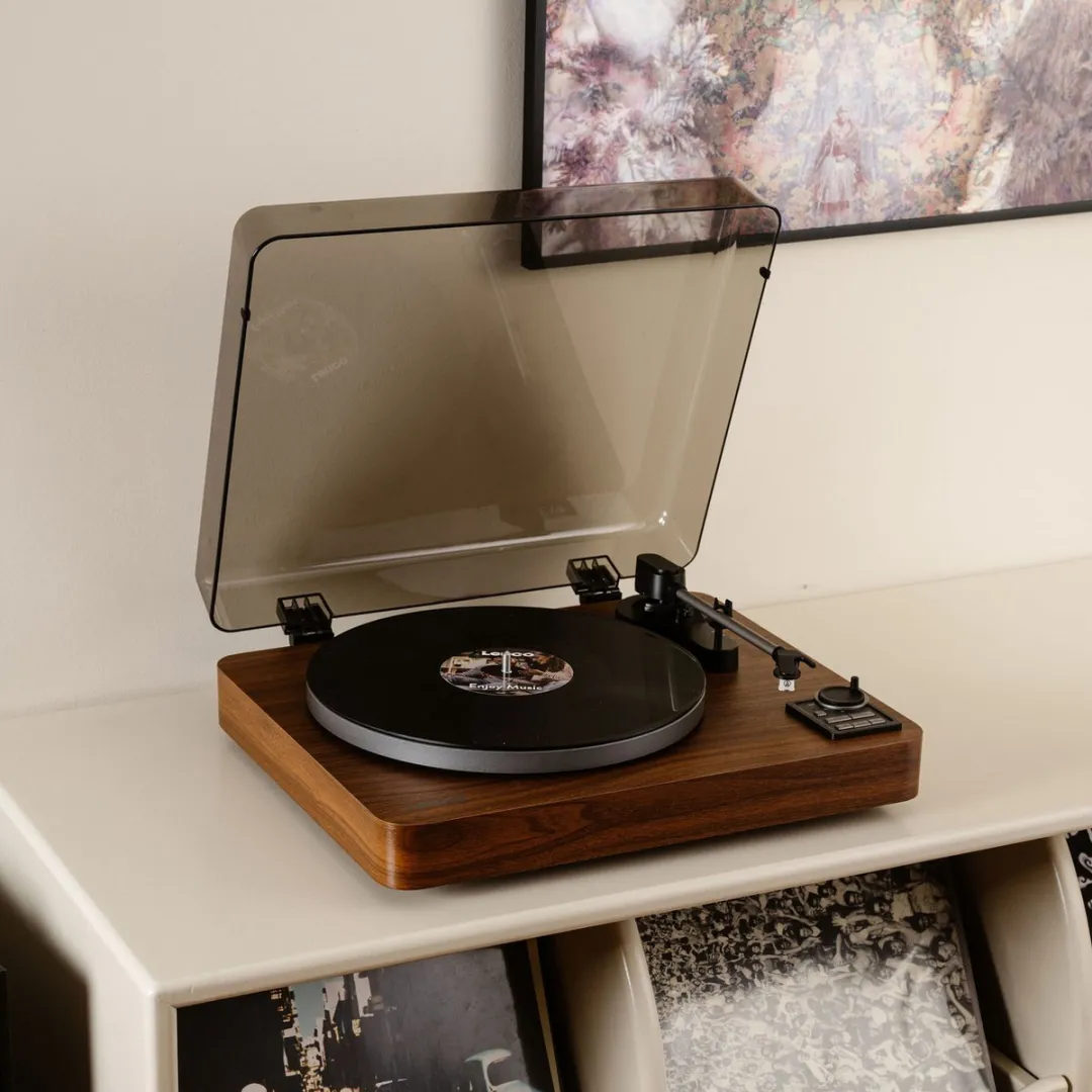 Lenco LBTA-165WD Platenspeler - Bluetooth & Voorversterker - Hout - afbeelding 6 van 6