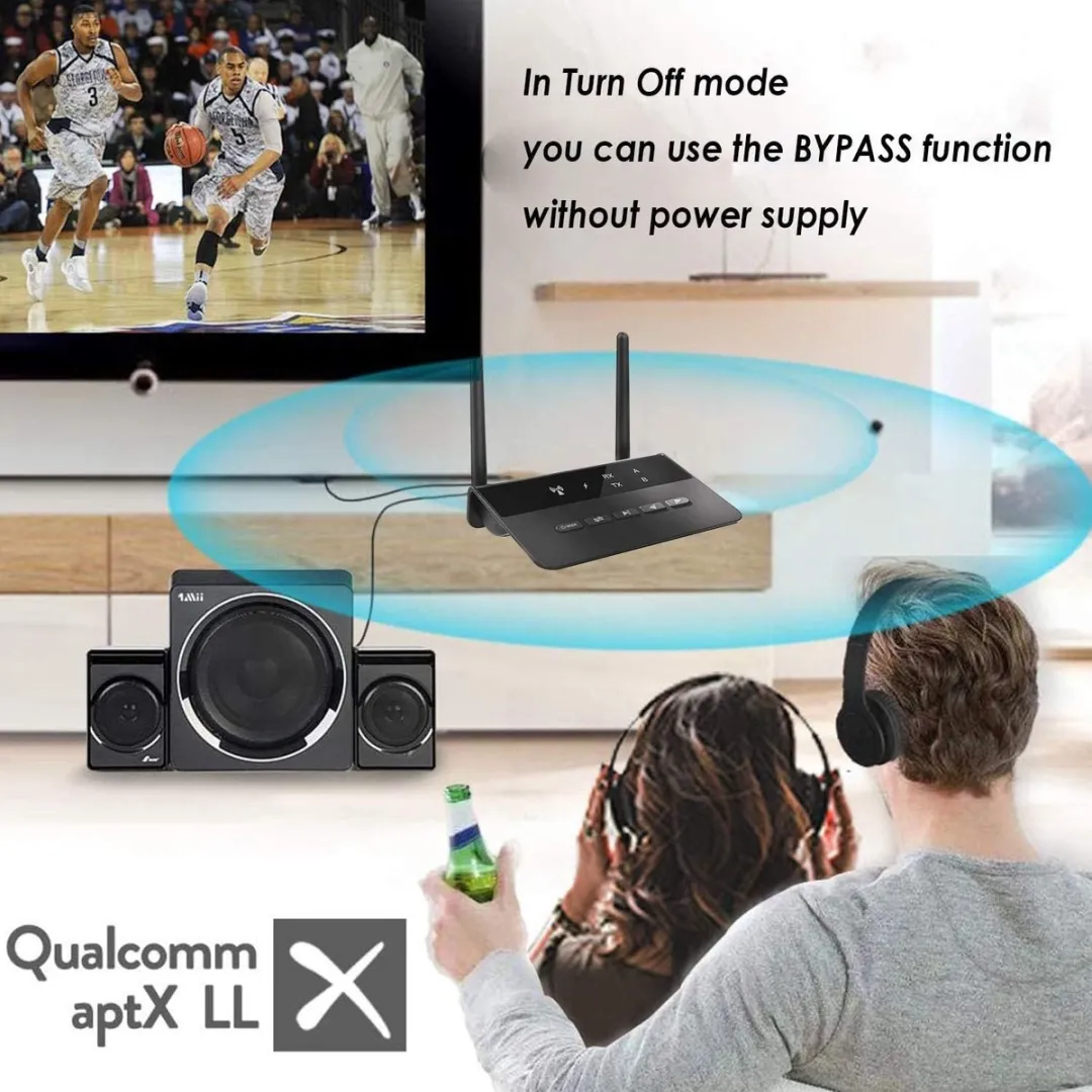 NÖRDIC BT19 Bluetooth Ontvanger/Zender - DAC - aptX HD - Zwart