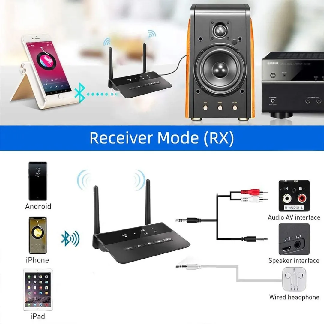 NÖRDIC BT19 Bluetooth Ontvanger/Zender - DAC - aptX HD - Zwart