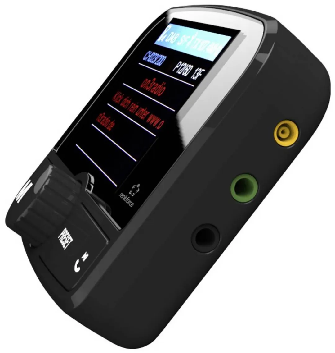 Renkforce RF-CRDAB-100 DAB+ Ontvanger Zuignaphouder - Zwart