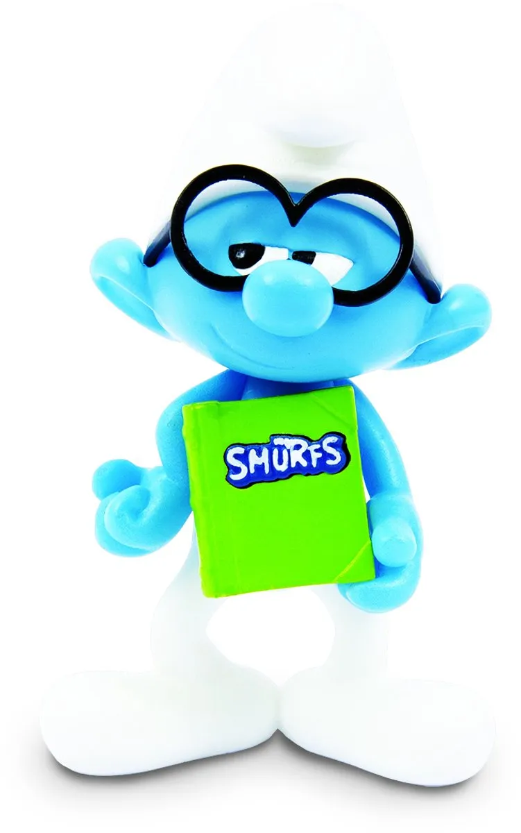 GP Smurfen Grappige Figuren PUF22 - 7,5 cm - Blauw/Wit/Grijs