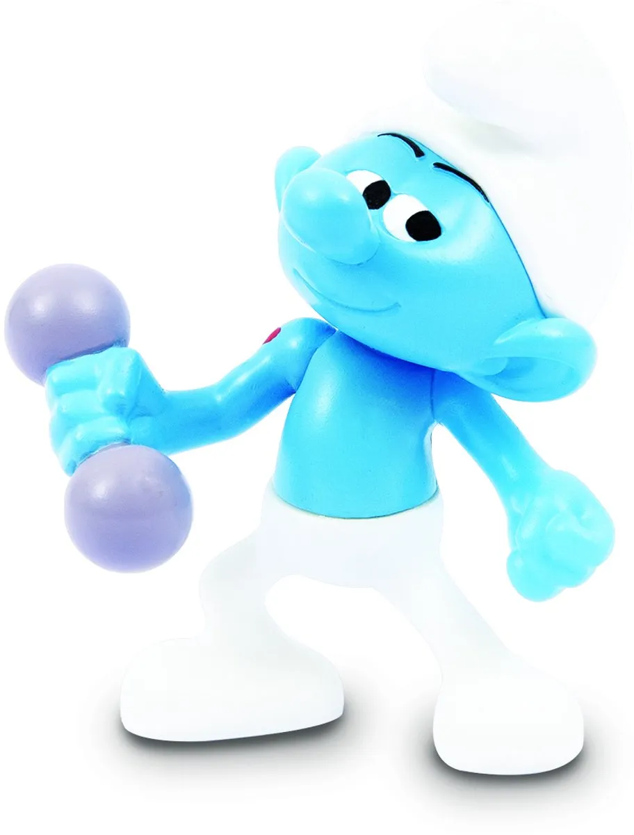 GP Smurfen Grappige Figuren PUF22 - 7,5 cm - Blauw/Wit/Grijs