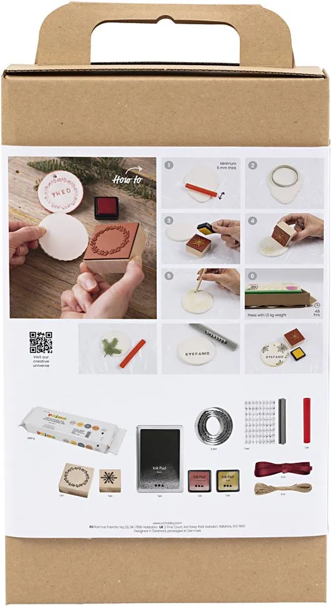 Creativ Company Hobbyset Kerstornamenten Klei - Multicolor