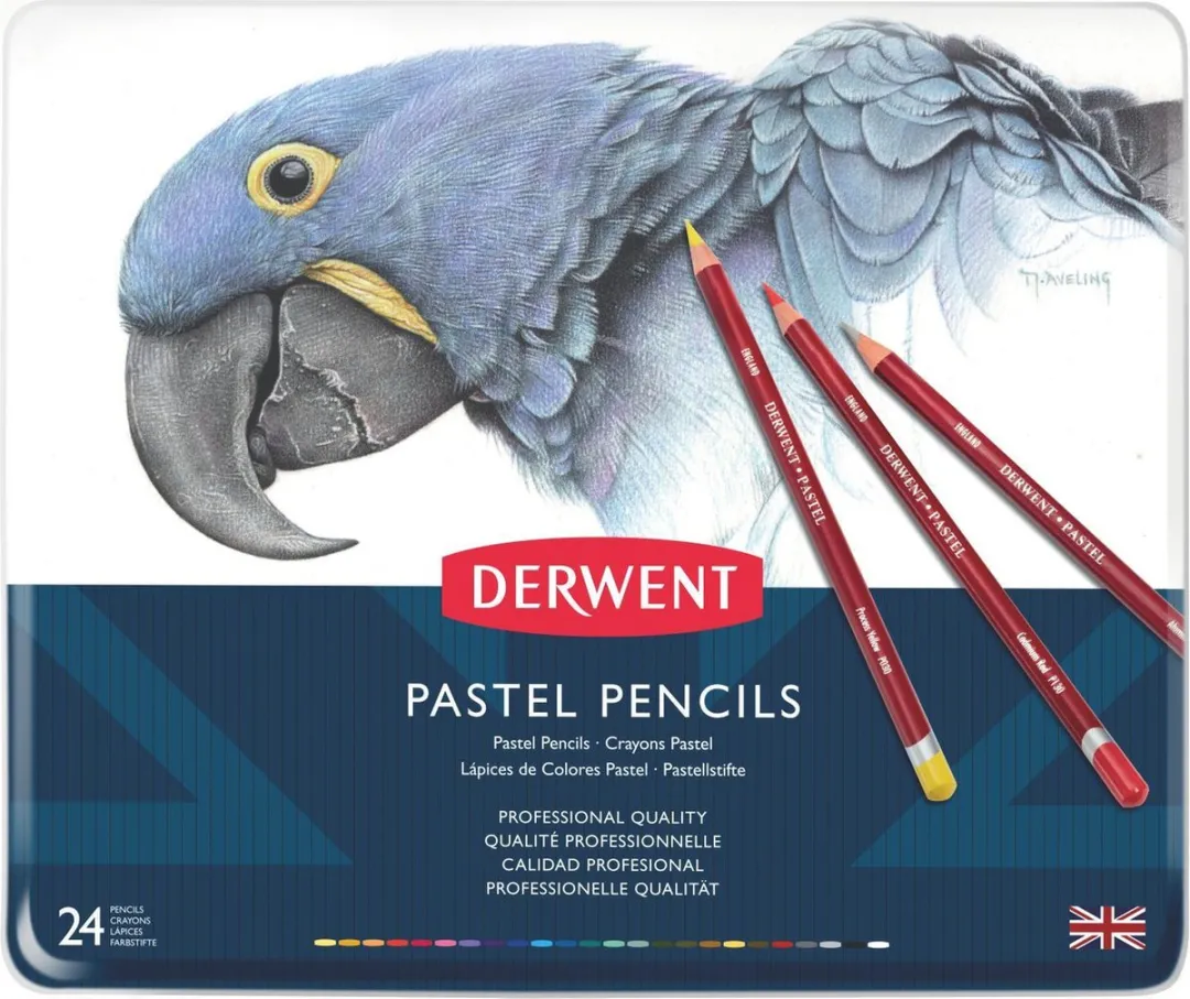 Derwent Pastel Potloden 24 Stuks - Assorti