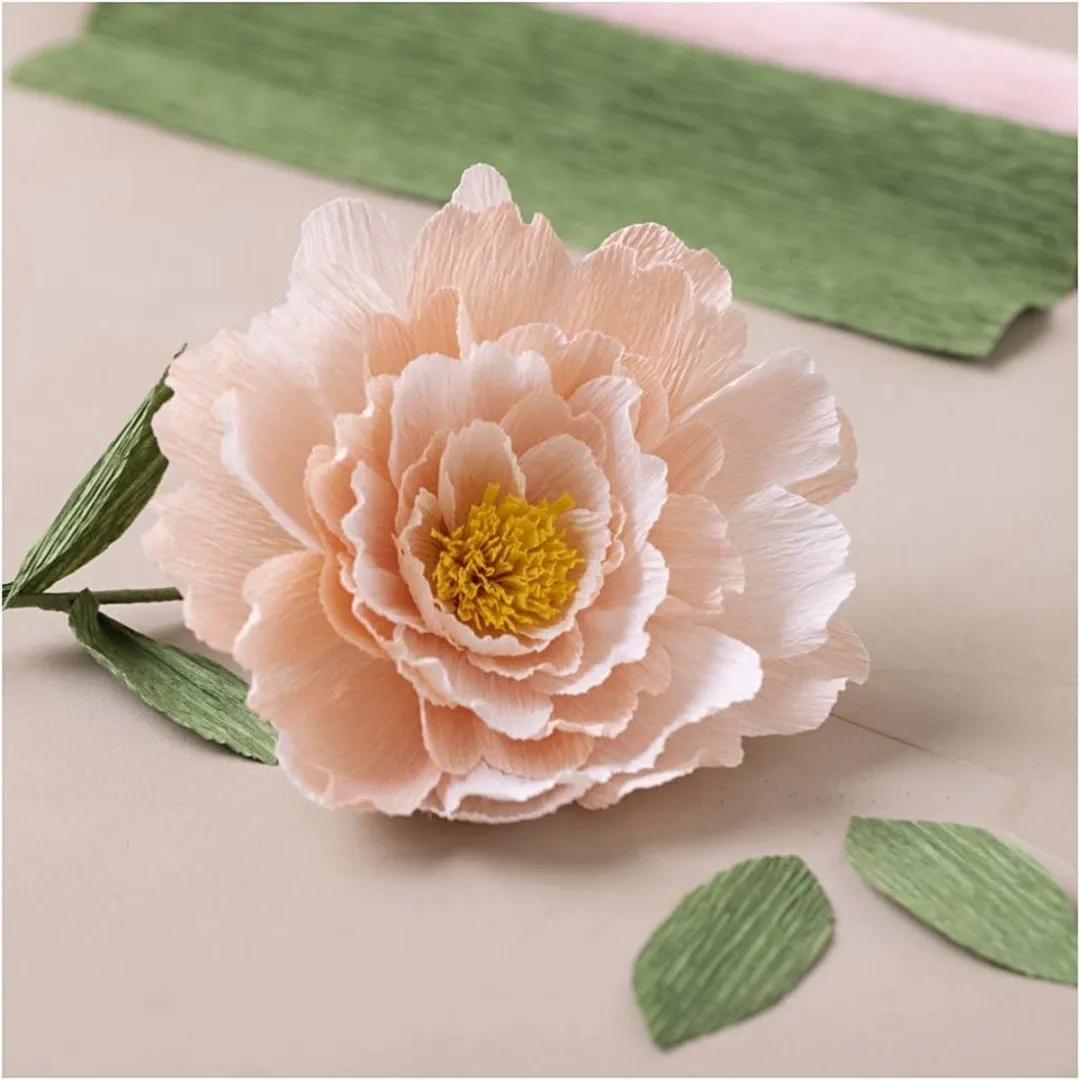 Creativ Company Crêpepapier Bloemen Pioenroos Multicolor A4