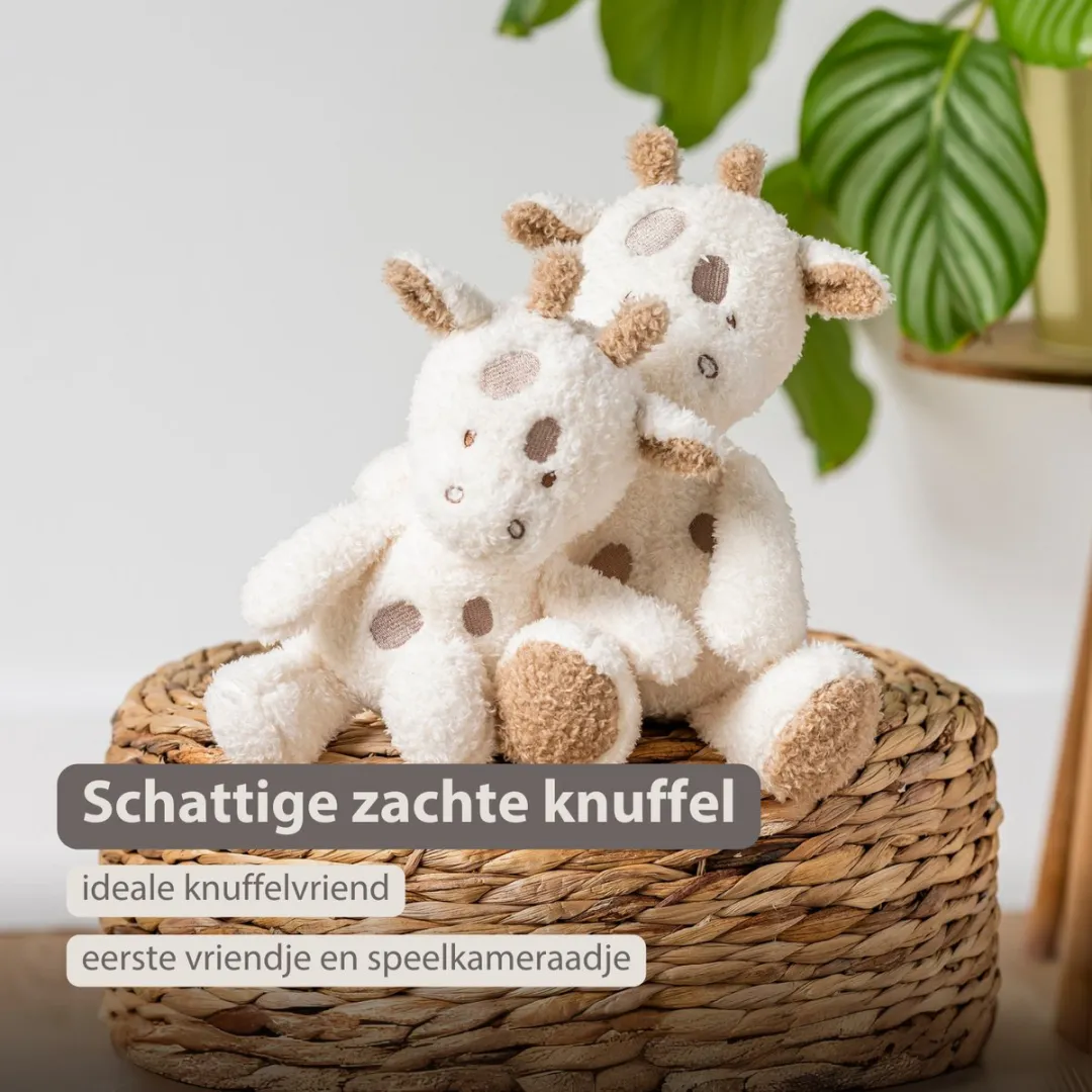 Nattou Teddy Knuffel Giraf 25cm - Gebroken Wit