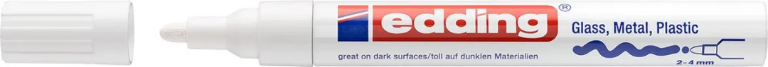 edding 750 Glanslakmarker Wit - 1 Stuk