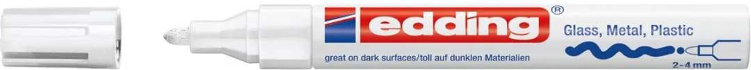 edding 750 Glanslakmarker Wit - 1 Stuk