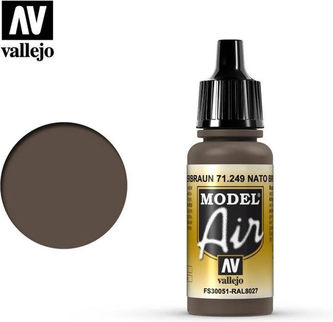 Vallejo Model Air Nato Brown Acrylverf 17ml