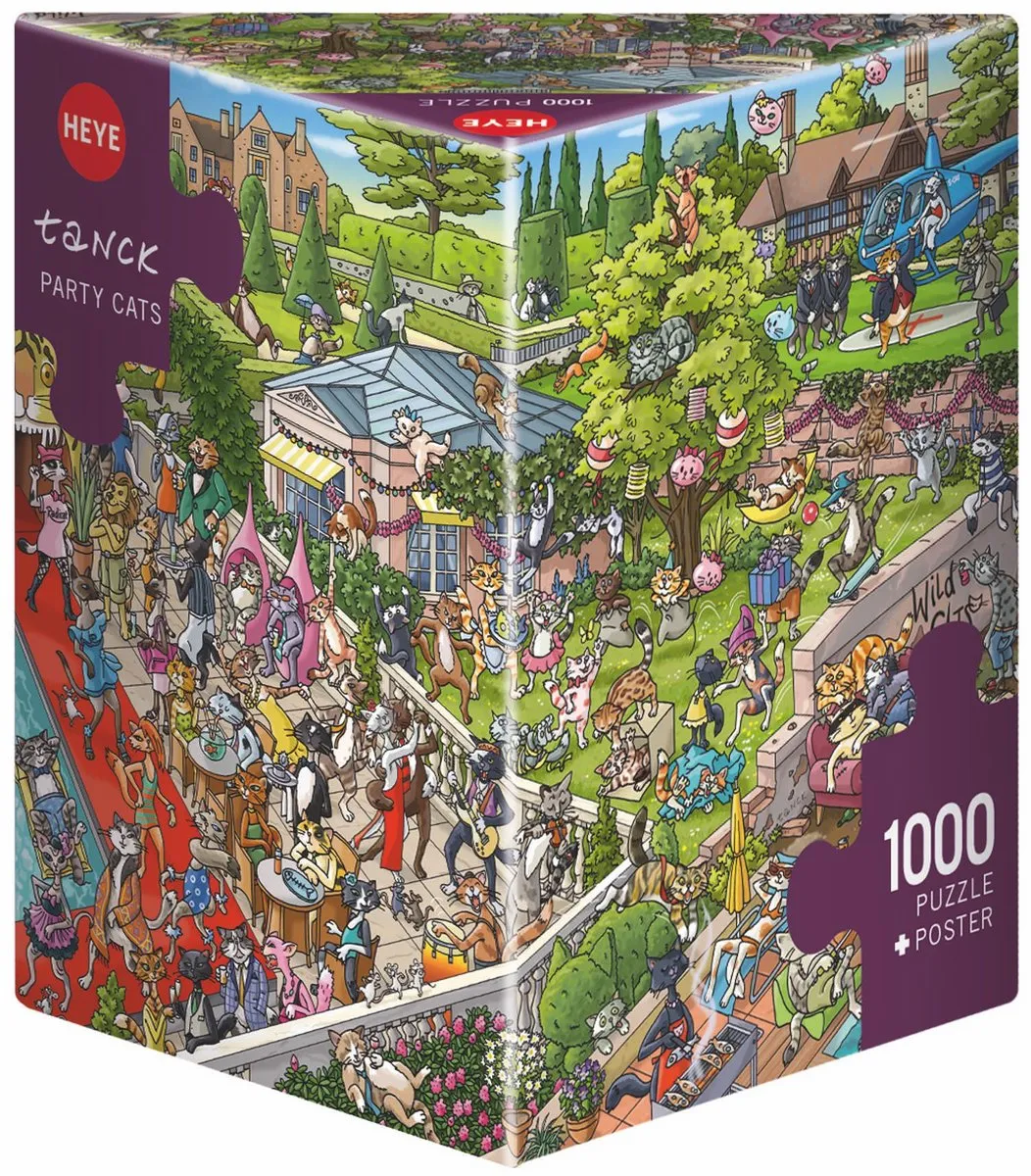 Heye Party Cats Puzzel 1000 Stukjes