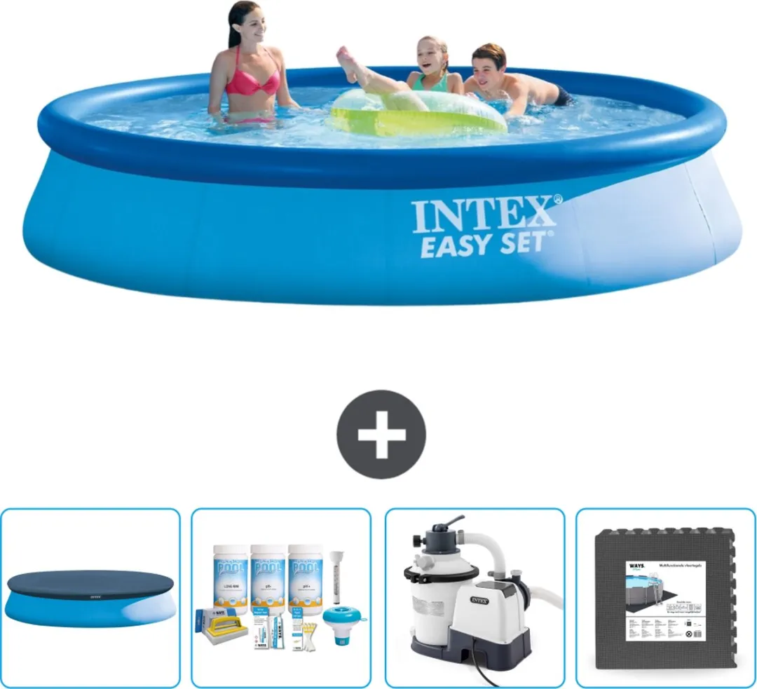 Intex Easy Set Zwembad 396x84cm - Blauw - 7290L