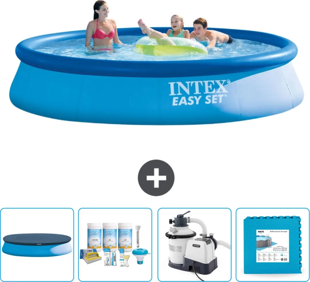 Intex Easy Set Zwembad 396x84cm - Blauw - 7290L