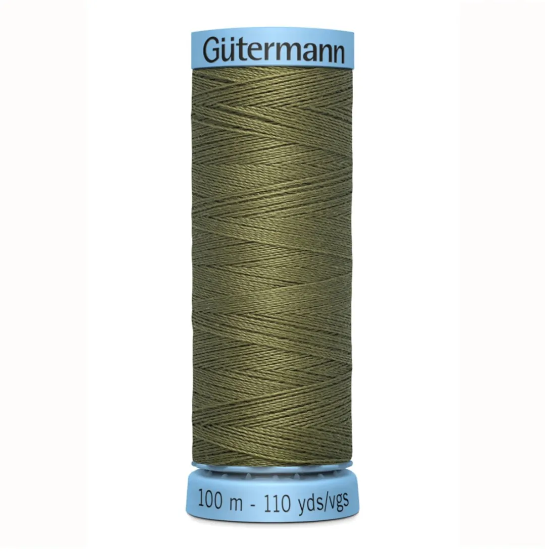 Gutermann Zijde Garen 100m - Zwart/Grijs/Wit