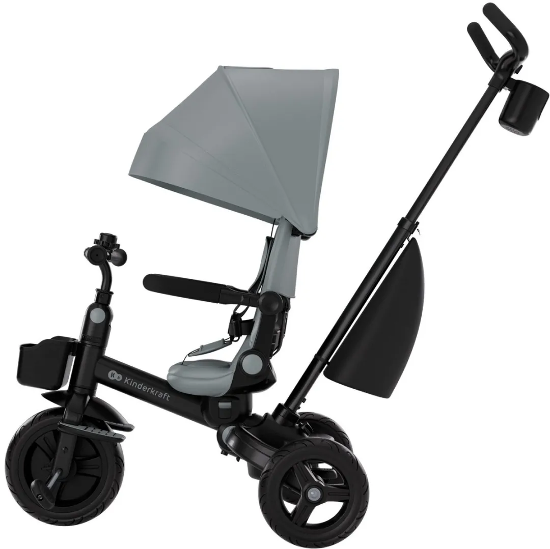 KinderKraft AVEO 2 PLUS 6-in-1 Tricycle Grijs