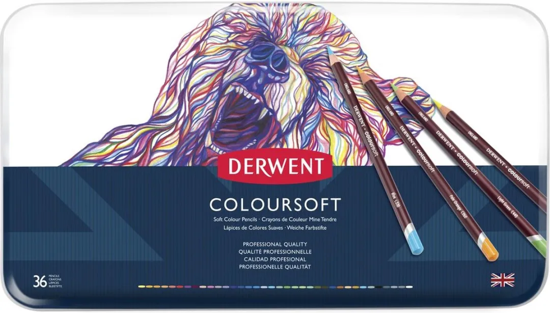 Derwent Coloursoft Potloden 36 Stuks