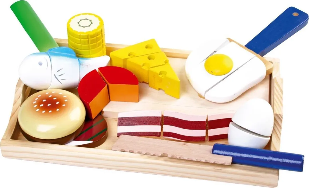 Small Foot Cuttable Gourmet Set Houten Snijset - Multi