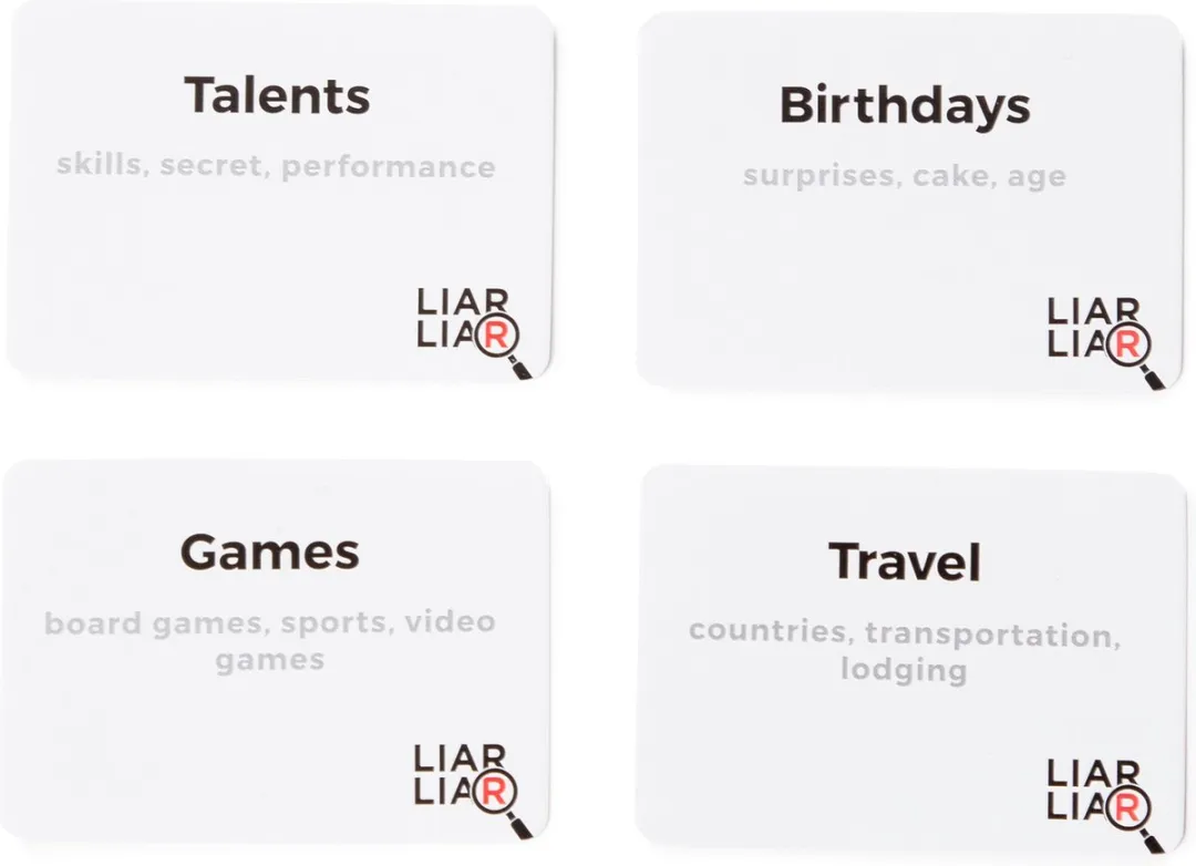 Liar Liar: The Game of Truths and Lies - Kaartspel - Partyspel - Vanaf 10 jaar - Voor 3+ Spelers - Engelstalig