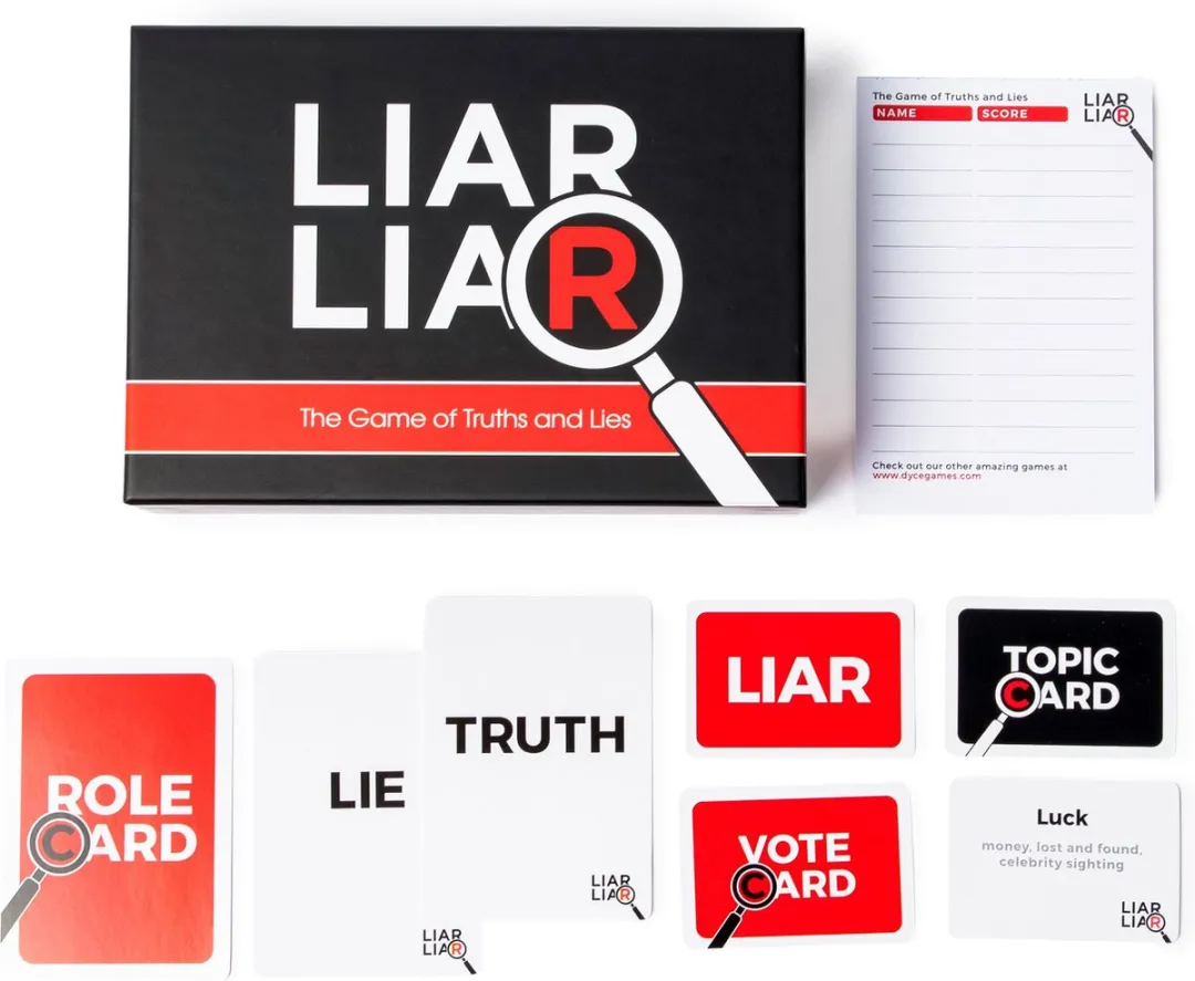 Liar Liar: The Game of Truths and Lies - Kaartspel - Partyspel - Vanaf 10 jaar - Voor 3+ Spelers - Engelstalig