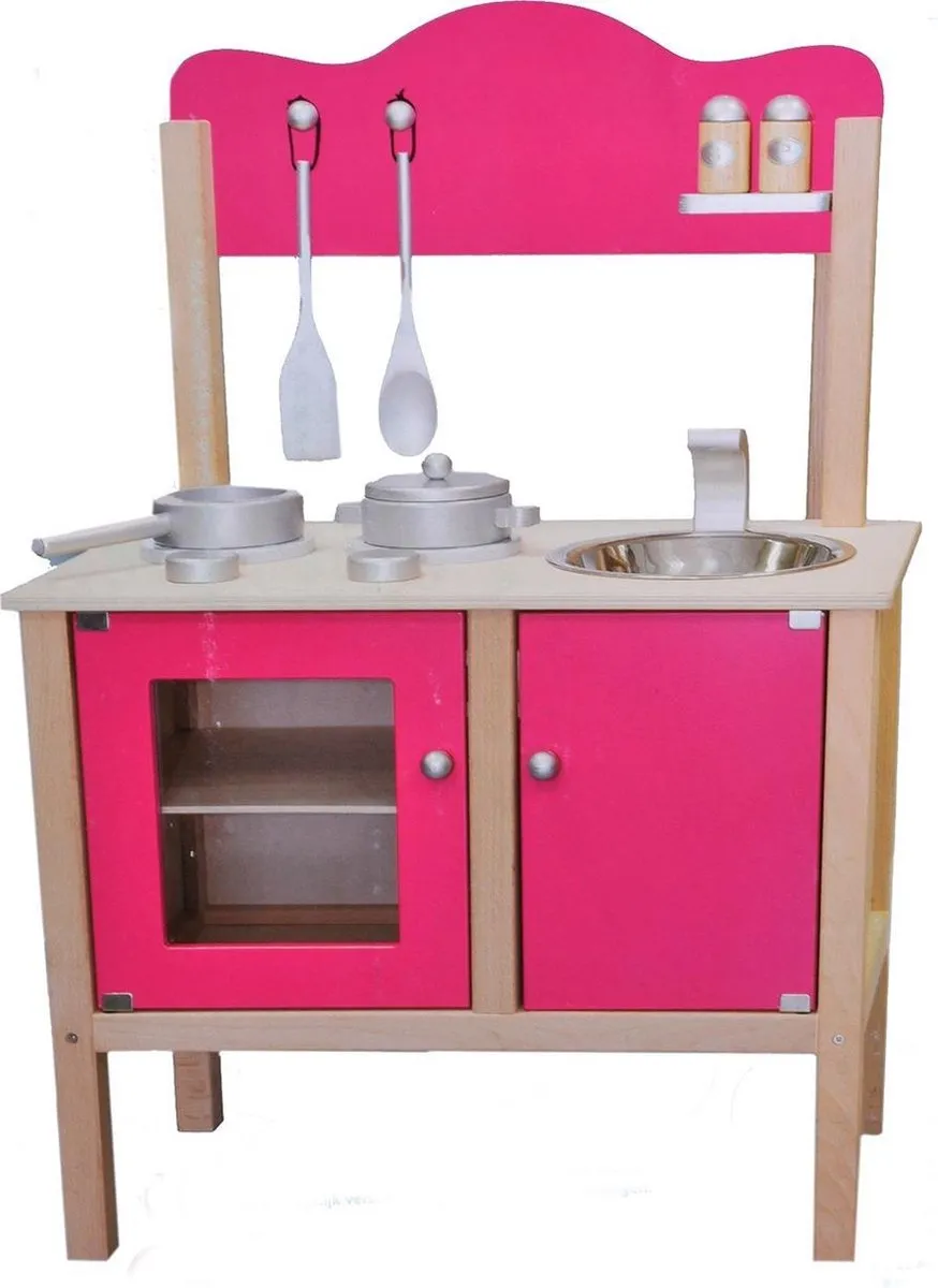 Simply for Kids Houten Keuken - Roze
