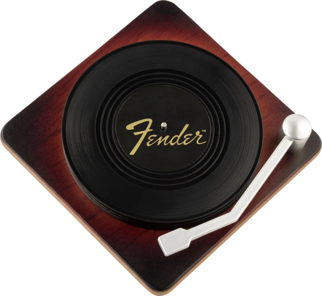Fender Sunburst Turntable Coaster Set