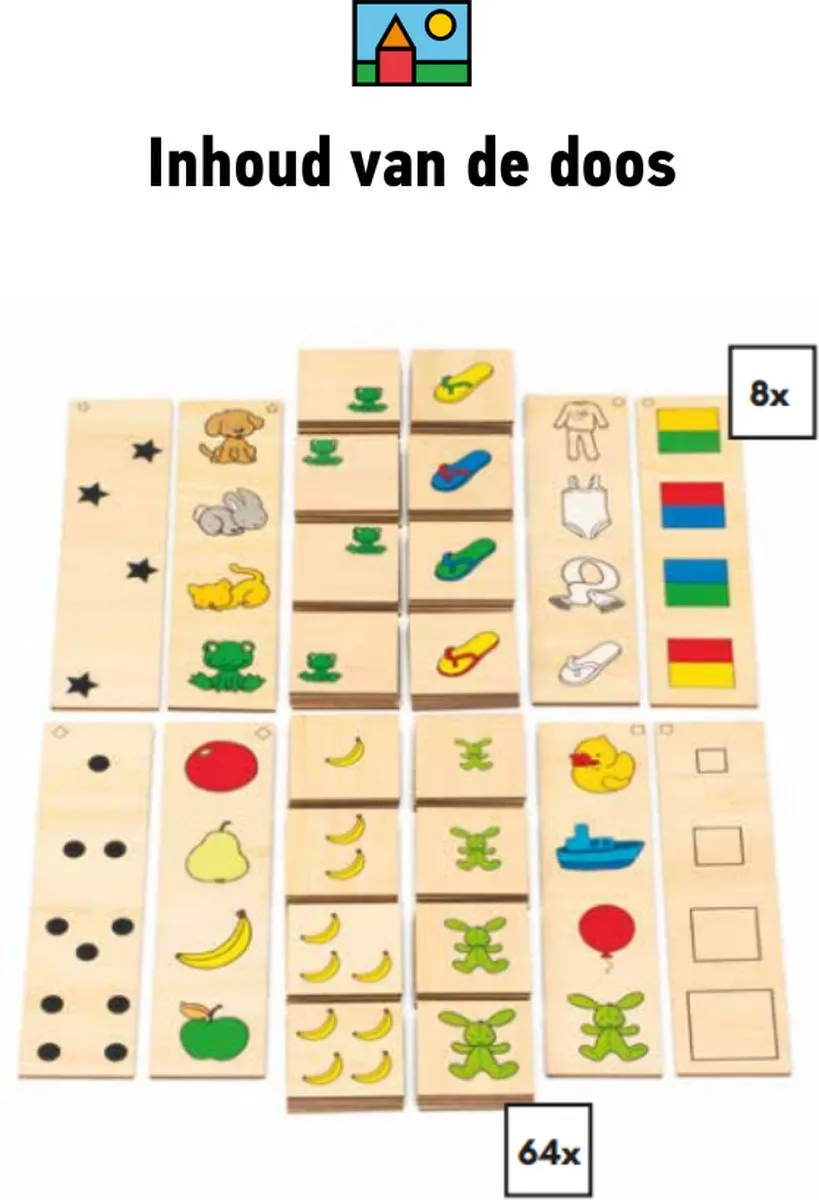 Toys for Life Rekenmatrix Houten Speelgoed - 8 Opdrachtkaarten