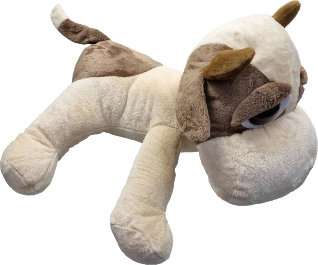 Unitoys Koe Hermien Liggend 45cm - Lichtbruin