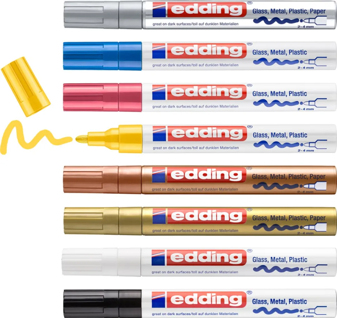 edding 750/8 S Glanslakmarker Set