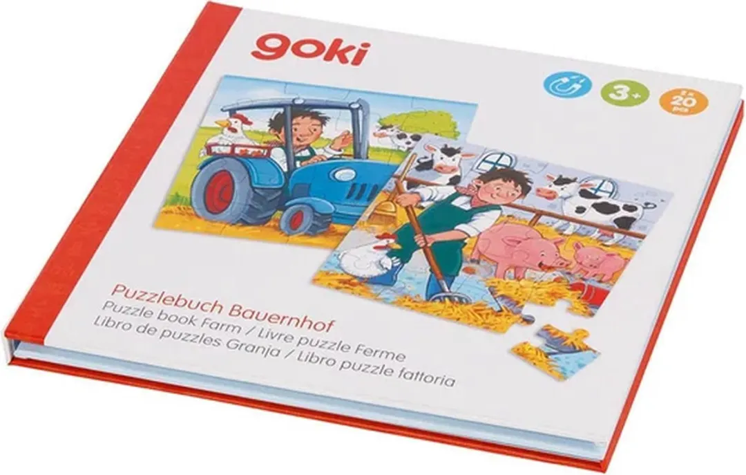 Goki Boerderij Magnetische Puzzel - 40 Stuks - Multicolor