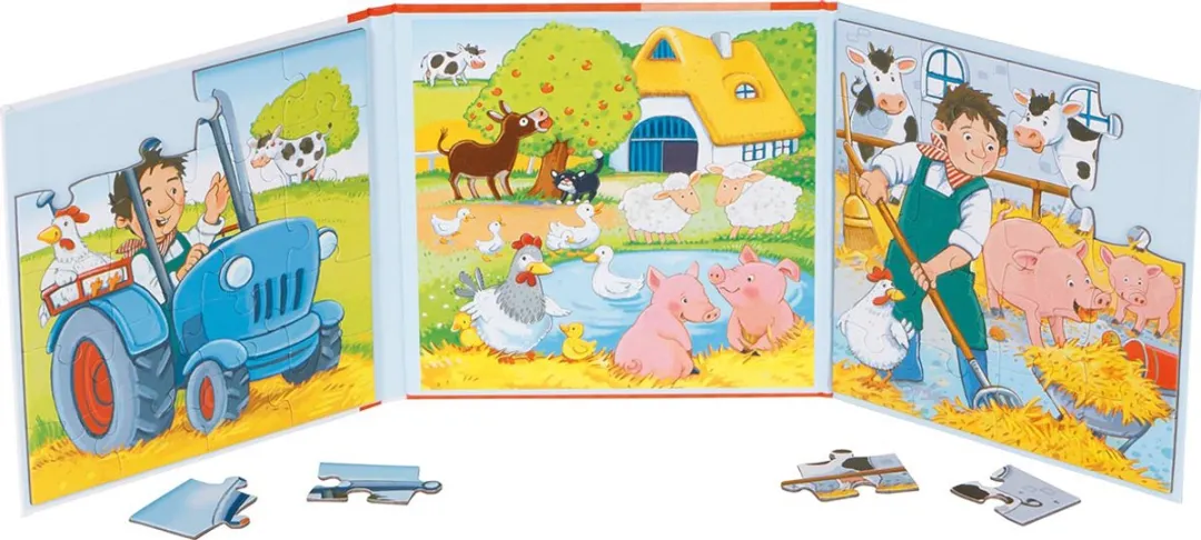 Goki Boerderij Magnetische Puzzel - 40 Stuks - Multicolor