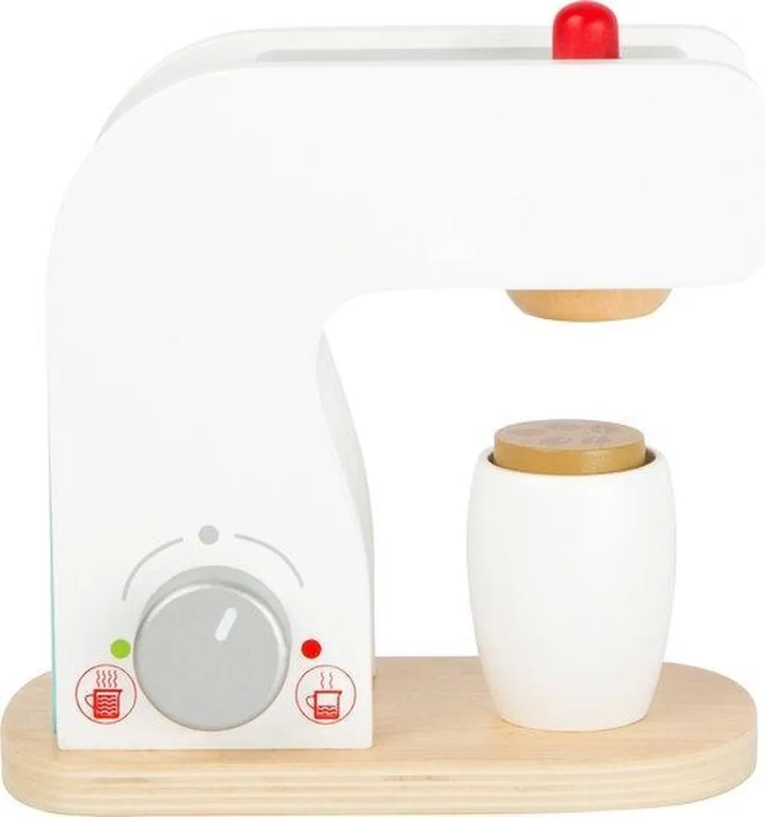 Small Foot Houten Koffiemachine Wit - Peuterspeelgoed