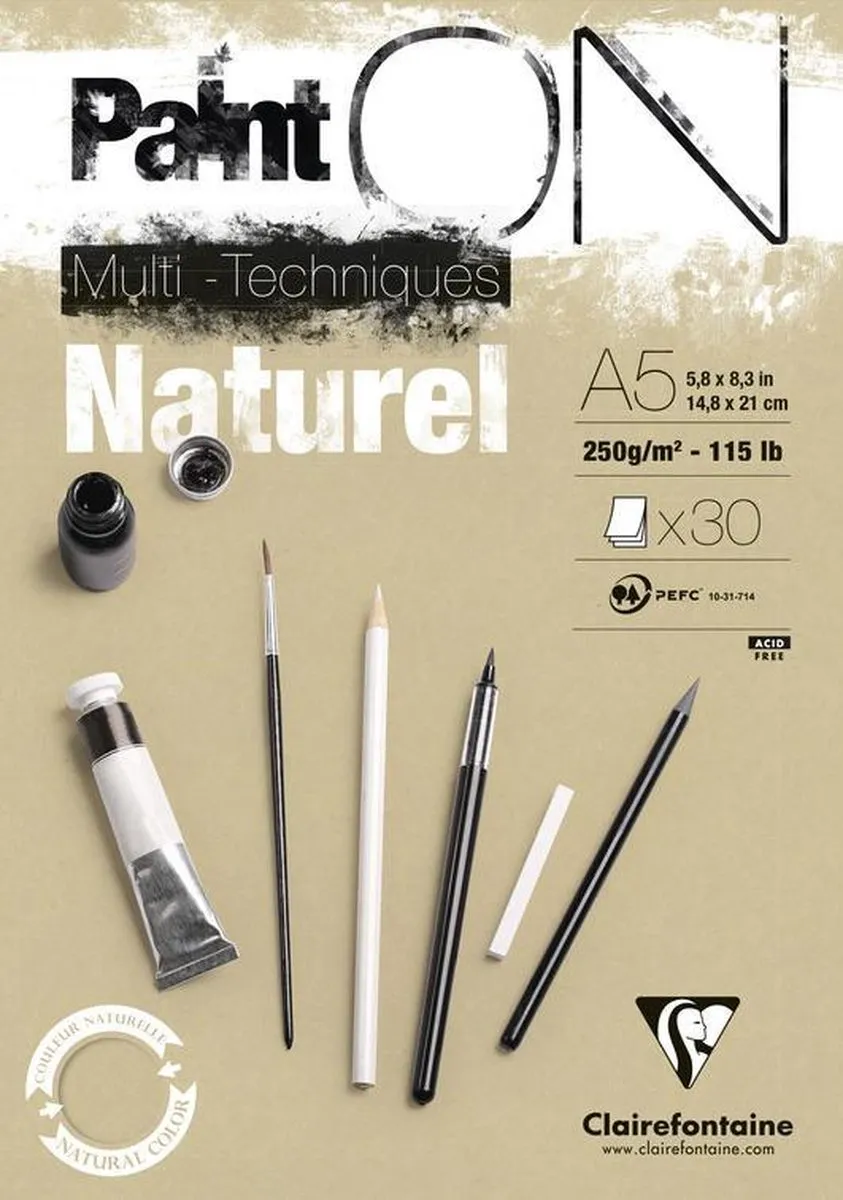 Clairefontaine Paint On Multi-Techniques A5 250g/m²