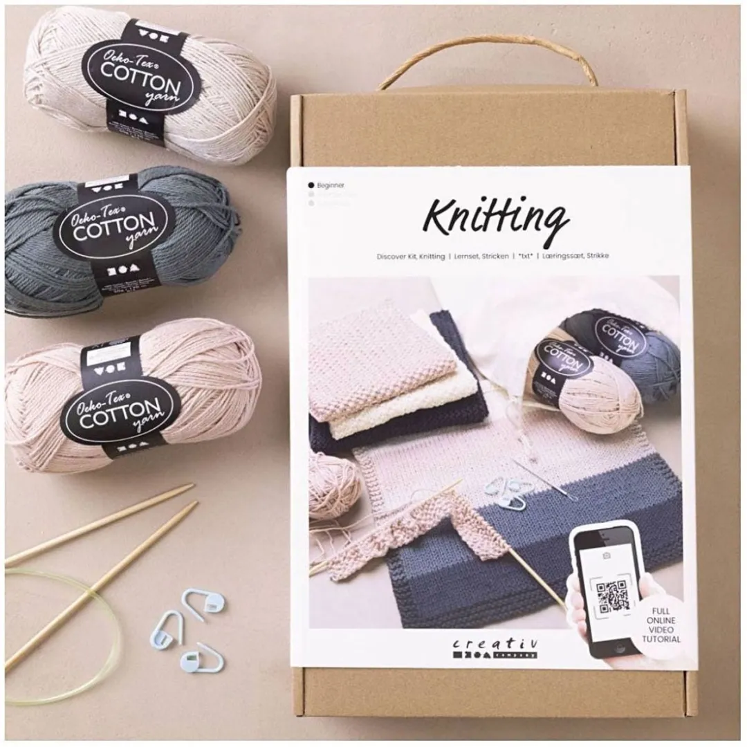 Creativ Company Startersset Leren Breien - Multikleurig