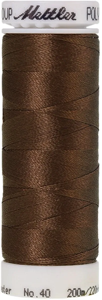 Amann Mettler Polysheen Borduurgaren 200m - Bruin