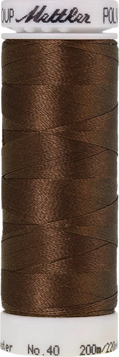 Amann Mettler Polysheen Borduurgaren 200m - Bruin