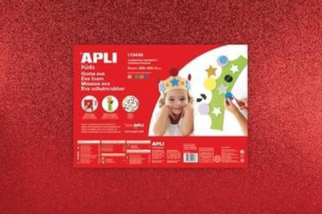 Apli Kids EVA Foam Vellen 60x40cm Metallic - 4 Stuks
