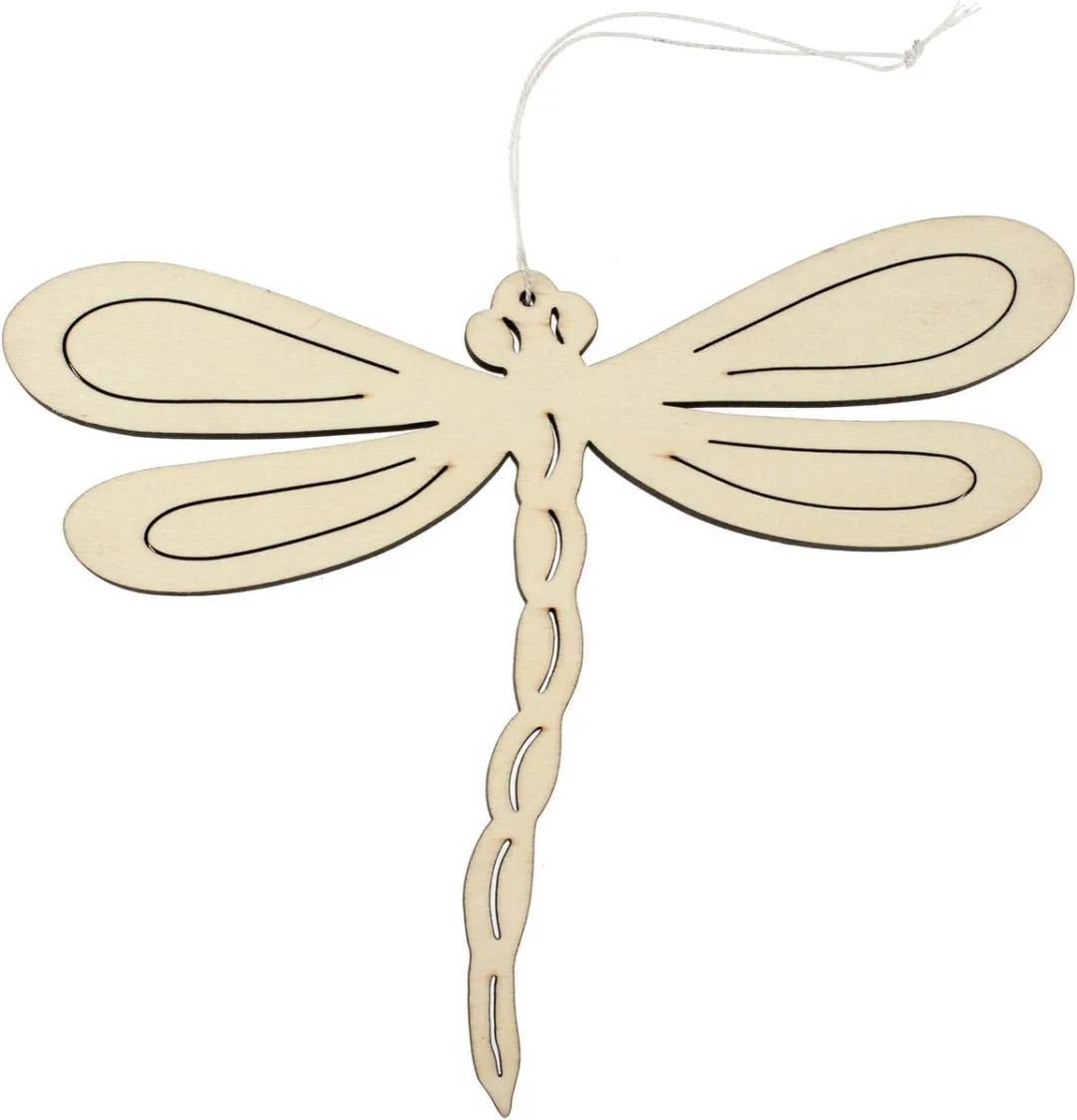Glorex Hobby Houten Libelle Hanger 17x21cm