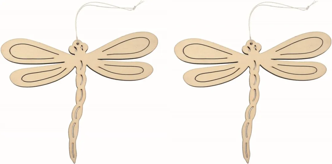 Glorex Hobby Houten Libelle Hanger 17x21cm - Beige