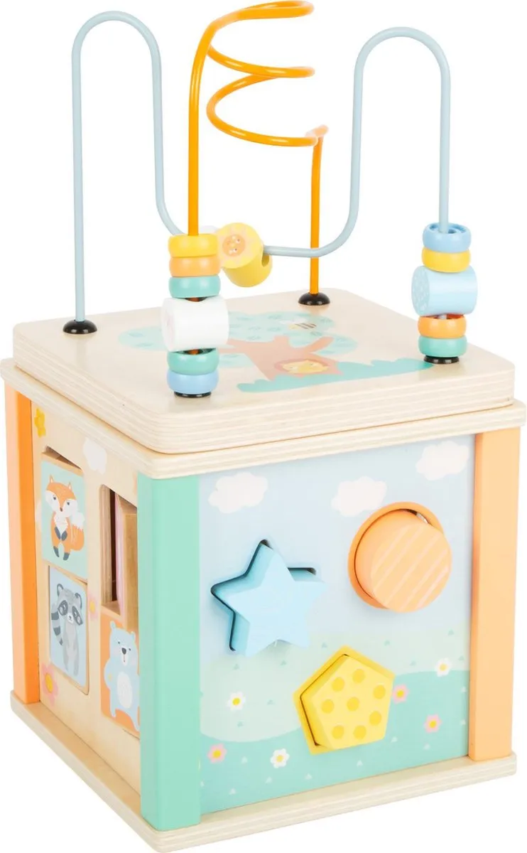 Small Foot Houten Activiteitenkubus Motoriekspiraal Pastel - 11724