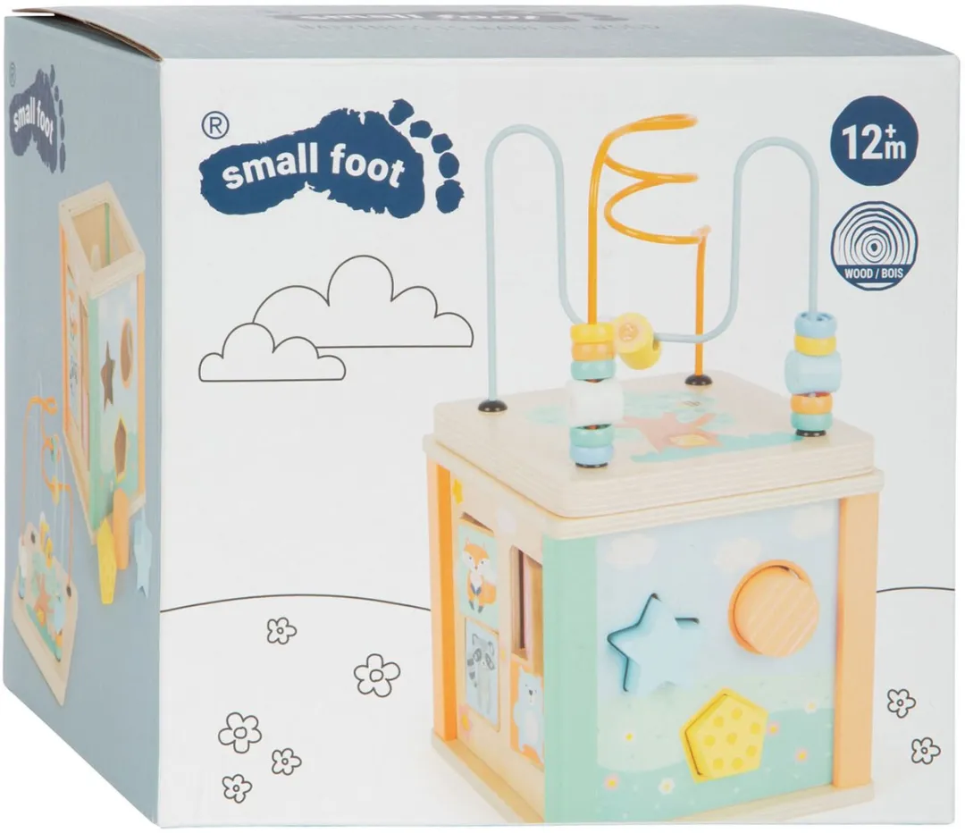 Small Foot Houten Activiteitenkubus Motoriekspiraal Pastel - 11724