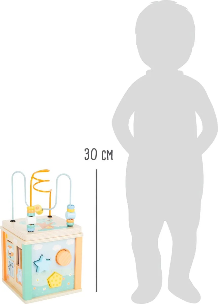 Small Foot Houten Activiteitenkubus Motoriekspiraal Pastel - 11724