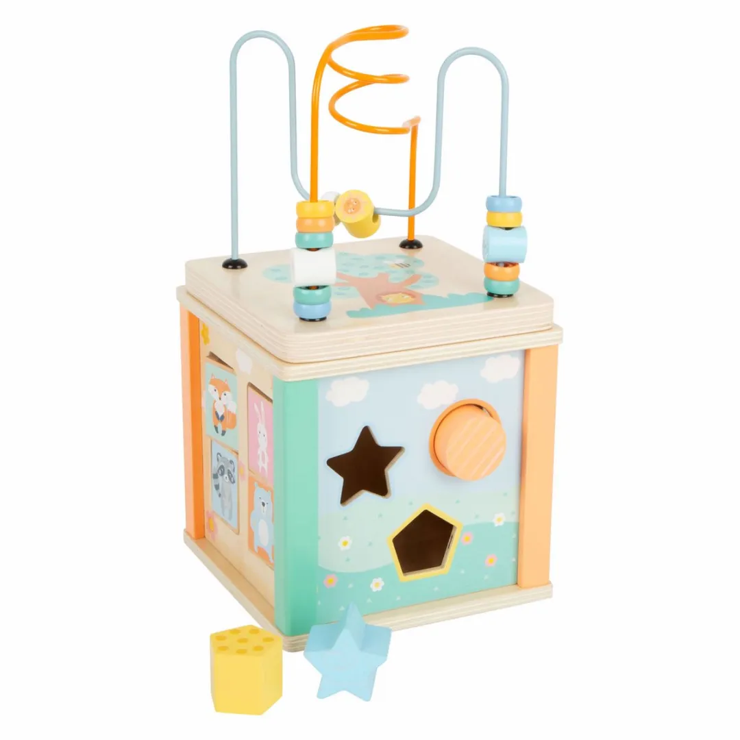 Small Foot Houten Activiteitenkubus Motoriekspiraal Pastel